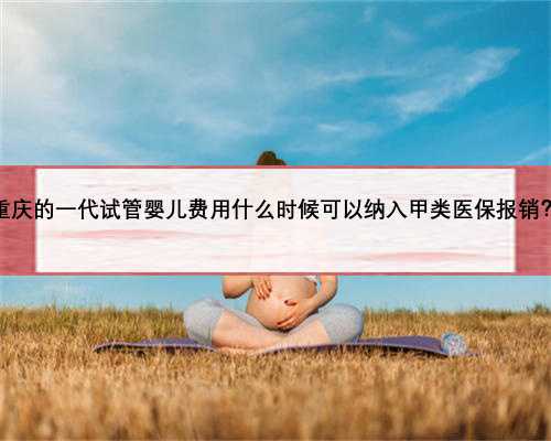 重庆的一代试管婴儿费用什么时候可以纳入甲类医保报销？